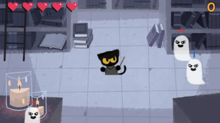 Popular Google Doodle Games: Defend the Magic Cat Academy Against ...