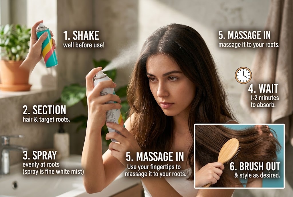 How to Use Dry Shampoo the Right Way for Better Results.