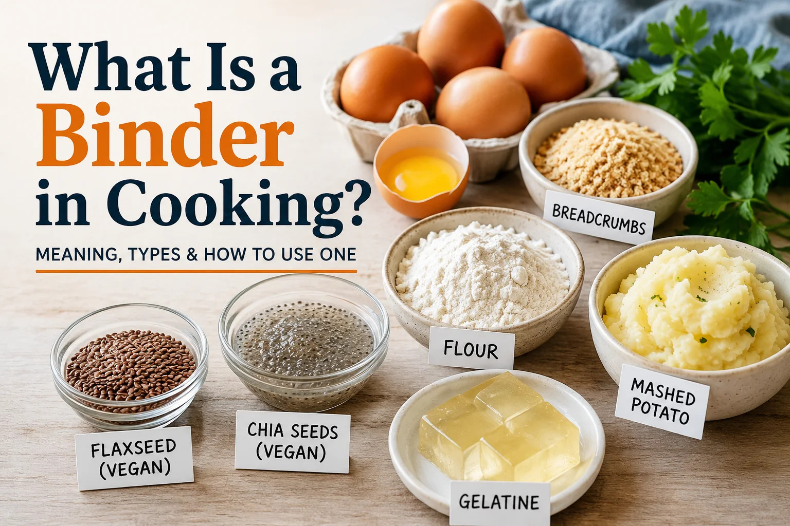 what is a binder in cooking? A Complete Guide.