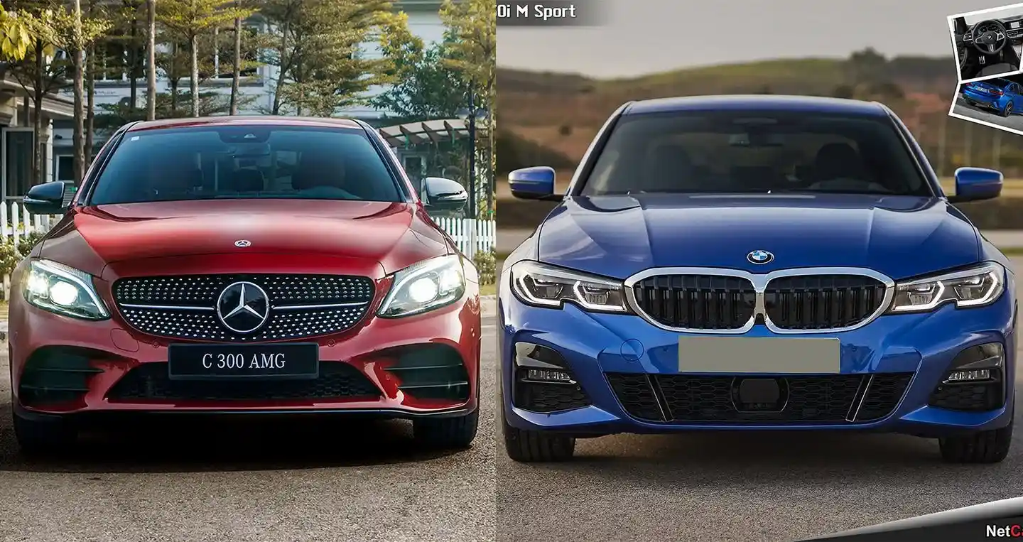 mercedes c300 vs bmw 330i​